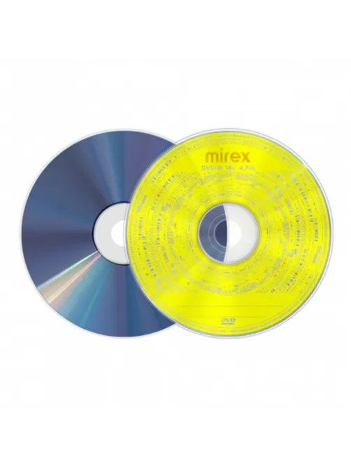 Диск DVD-R MIREX, 4,7 Гб, 16x, бумажный конверт, 1 штука, UL130003A1C