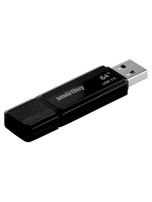 Флеш-диск 64 GB SMARTBUY Dock USB 3.0, черный, SB64GBDK-K3