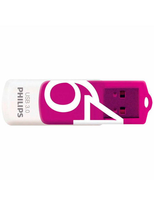 Флеш-диск 64 GB PHILIPS VIVID, разъем USB 3.0, фиолетовый, FM64FD00B/97