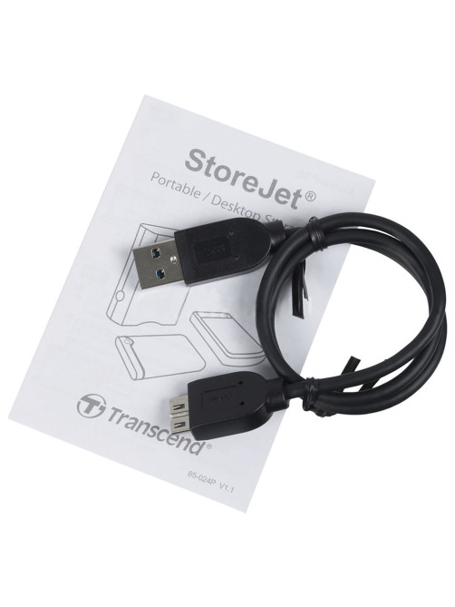Внешний жесткий диск TRANSCEND StoreJet 25M3S 2TB, 2.5