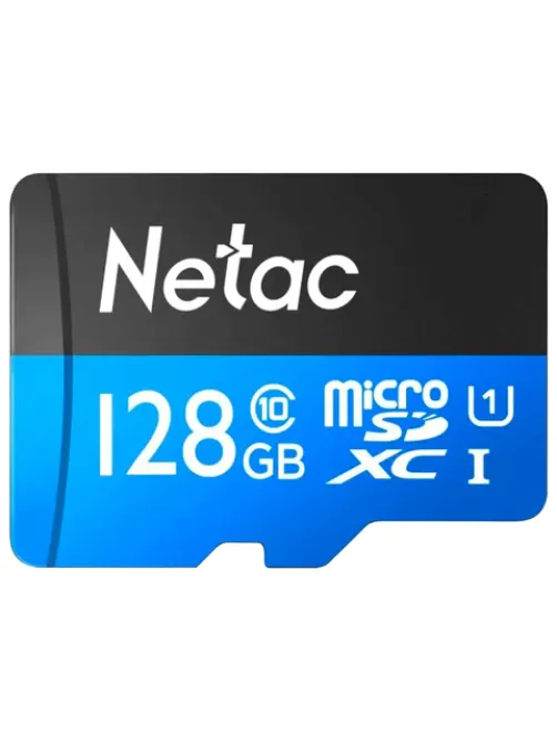 Карта памяти microSDXC 128 ГБ, NETAC P500 Standard, UHS-I U3, 128 Мб/с, (class 10), NT02P500PRO-128G-S