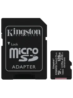 Карта памяти microSDXC 128 GB KINGSTON Canvas Select Plus UHS-I U1,100 Мб/с (class 10), адаптер, SDCS2/128 GB, SDCS2/128GB