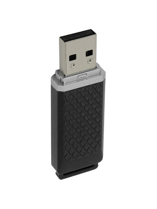 Флеш-диск 16 GB, SMARTBUY Quartz, USB 2.0, черный, SB16GBQZ-K