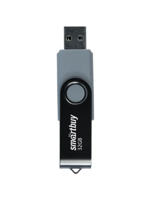 Флеш-диск 32 GB SMARTBUY Twist USB 2.0, черный, SB032GB2TWK