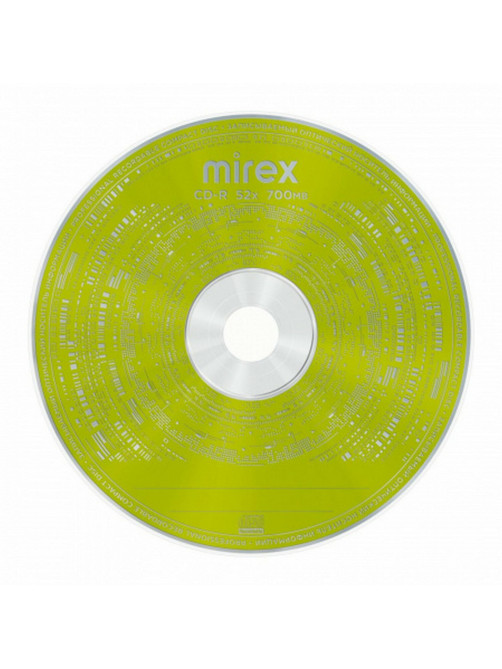 Диск CD-R MIREX Random Color, 700 Мб, 48x, Cake Box (упаковка на шпиле), КОМПЛЕКТ 50 шт., цветные, UL120009A8B