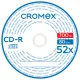 Диск CD-R CROMEX (КРОМЕКС), 700 Mb, 52x, Bulk (термоусадка без шпиля), КОМПЛЕКТ 100 шт., 513779