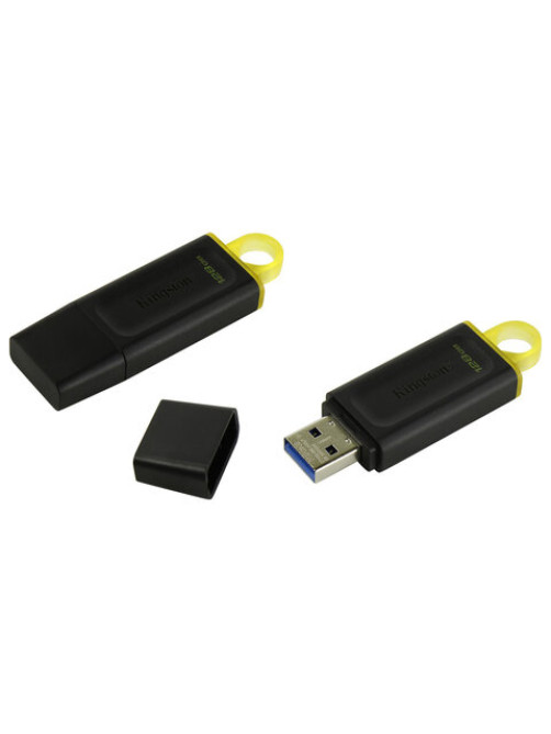 Флеш-диск 128 GB KINGSTON DataTraveler Exodia, разъем USB 3.2, черный/желтый, DTX/128GB