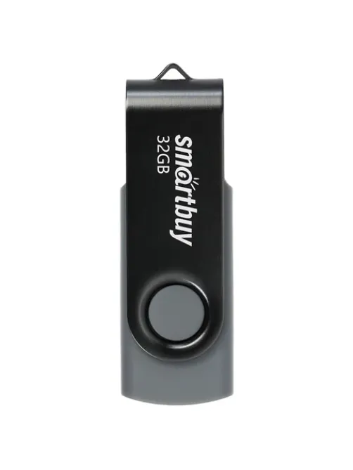 Флеш-диск 32 GB SMARTBUY Twist USB 2.0, черный, SB032GB2TWK