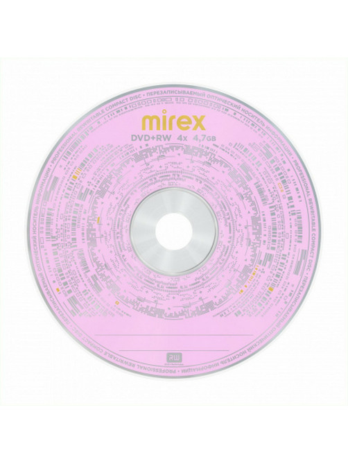Диск DVD+RW (плюс) MIREX, 4,7 Гб, 4x, Slim Case, 1 штука, UL130022A4S