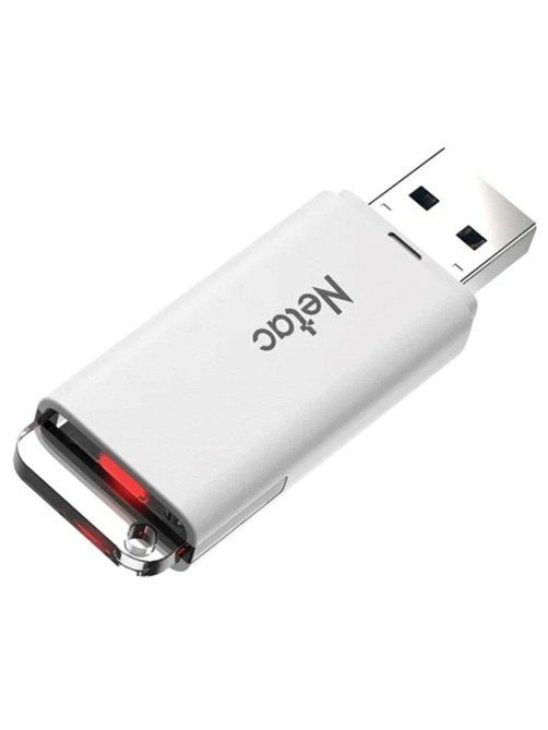 Флеш-диск 128 GB NETAC U185, USB 2.0, белый, NT03U185N-128G-20WH