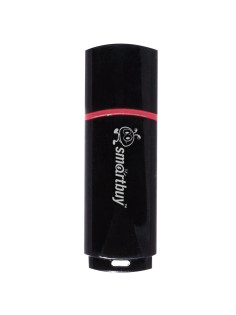 Флеш-диск 16 GB, SMARTBUY Crown, USB 2.0, черный, SB16GBCRW-K