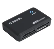 Картридер DEFENDER OPTIMUS USB 2.0, порты SD/MMC, TF, M2, MC, CF, XD, 83501