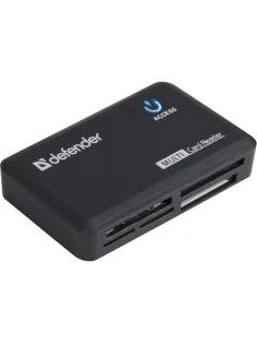 Картридер DEFENDER OPTIMUS USB 2.0, порты SD/MMC, TF, M2, MC, CF, XD, 83501