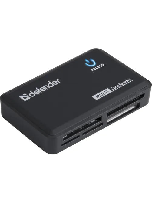 Картридер DEFENDER OPTIMUS USB 2.0, порты SD/MMC, TF, M2, MC, CF, XD, 83501