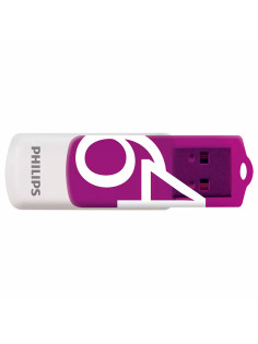 Флеш-диск 64 GB PHILIPS VIVID, разъем USB 2.0, фиолетовый, FM64FD05P/97