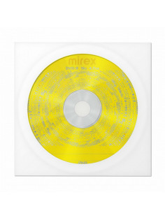 Диск DVD-R MIREX, 4,7 Гб, 16x, бумажный конверт, 1 штука, UL130003A1C