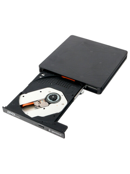 Внешний оптический привод CD/DVD GEMBIRD USB 3.0, пластик, черный, DVD-USB-03