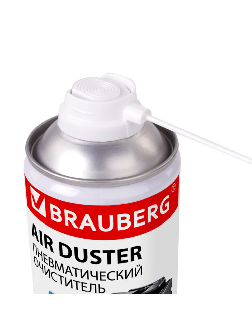 Баллон со сжатым воздухом BRAUBERG ДЛЯ ОЧИСТКИ ТЕХНИКИ 520 мл, 513287