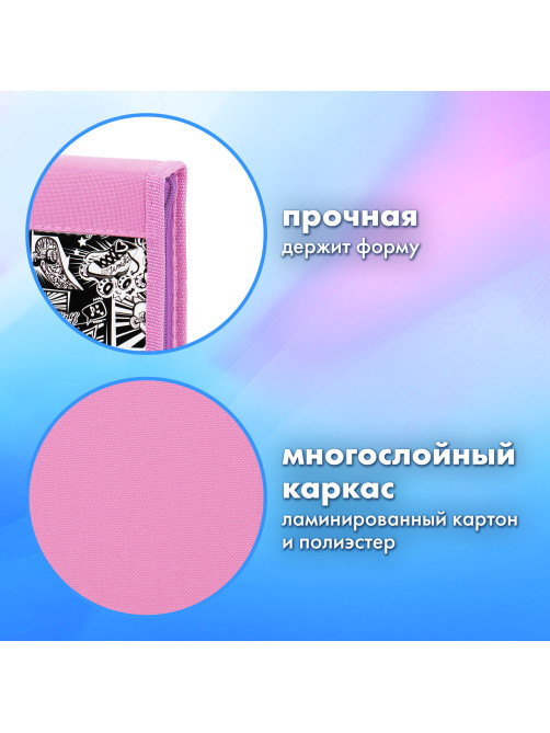 Папка на молнии BRAUBERG А4 с ручкой, с органайзером, 1 отделение, 