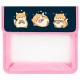 Папка для тетрадей ЮНЛАНДИЯ А5, пластик, 2 отделения, клапан на липучке, 