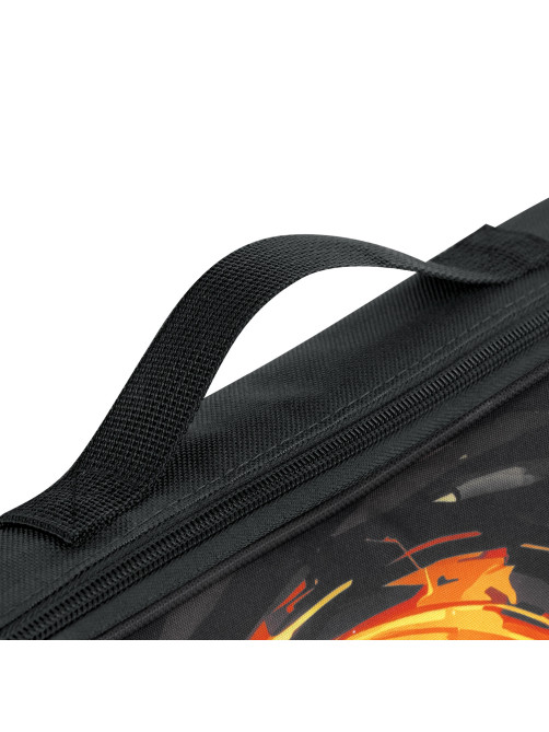 Папка на молнии с ручками BRAUBERG KIDS А4, 1 отделение, регулируемый плечевой ремень, 60 мм, 