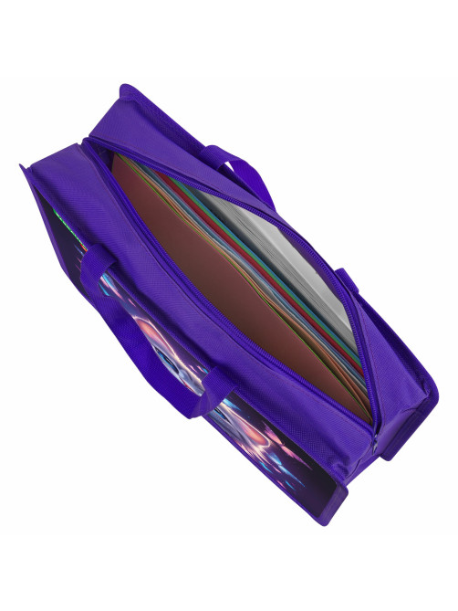 Папка на молнии с ручками BRAUBERG KIDS А4, 1 отделение, пластик, 100 мм, 