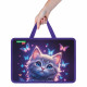 Папка на молнии с ручками BRAUBERG KIDS А4, 1 отделение, пластик, 100 мм, 