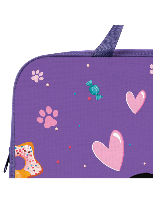 Папка на молнии с ручками BRAUBERG KIDS А4, 1 отделение, полиэстер, 80 мм, 