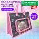 Папка на молнии с ручками BRAUBERG KIDS А4, 1 отделение, дополнительные карманы, пластик, 