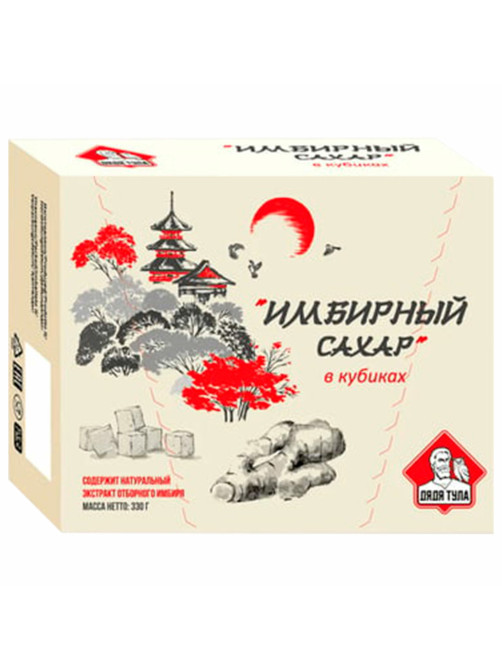 Сахар кусковой с экстрактом имбиря, 330 г