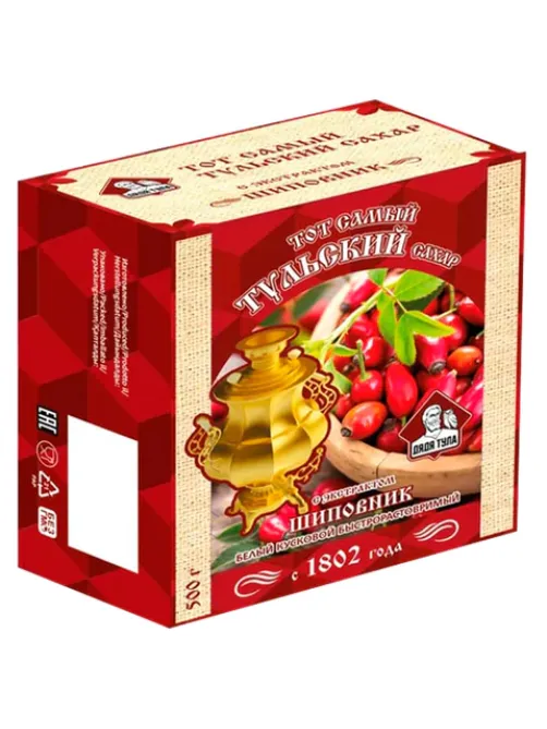 Сахар кусковой с экстрактом шиповника, 500 г