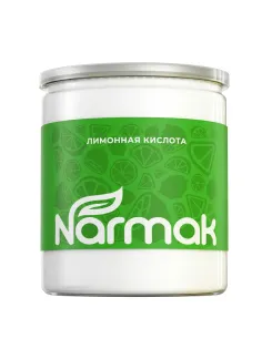 Лимонная кислота пищевая NARMAK 1 кг, средство от накипи, пластиковая банка