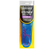 Стельки для обуви ГЕЛЕВЫЕ, размер RU 35-39/EU 36-40, SHEGRA (ШЕГРА), 702300