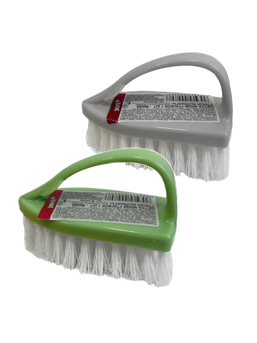 Щетка для одежды/обуви, средняя, 7,5х10,5х5 см, пластик, цвет ассорти, 