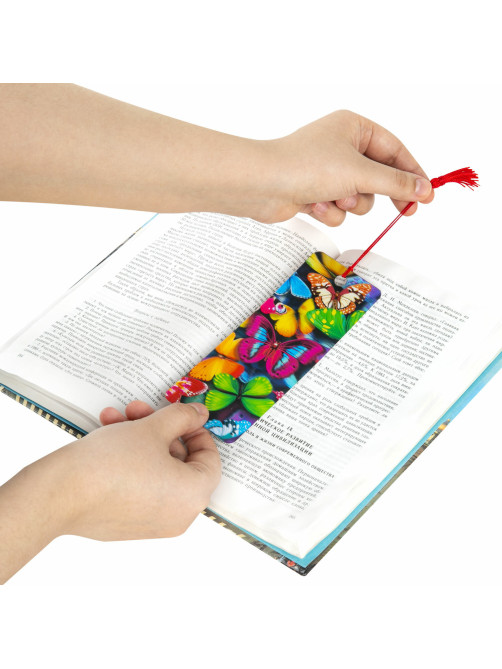 Закладка для книг с линейкой 3D-ОБЪЕМНАЯ BRAUBERG, 