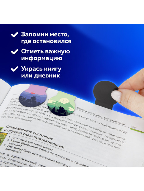 Закладки для книг МАГНИТНЫЕ, 