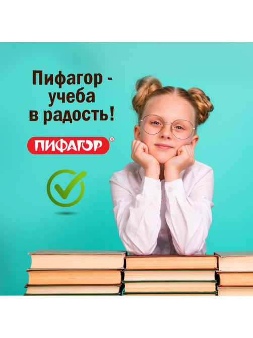 Обложки ПВХ для тетрадей и дневников, КОМПЛЕКТ 10 шт., ЦВЕТНЫЕ, ПЛОТНЫЕ, 100 мкм, 210х350 мм, ПИФАГОР, 227477