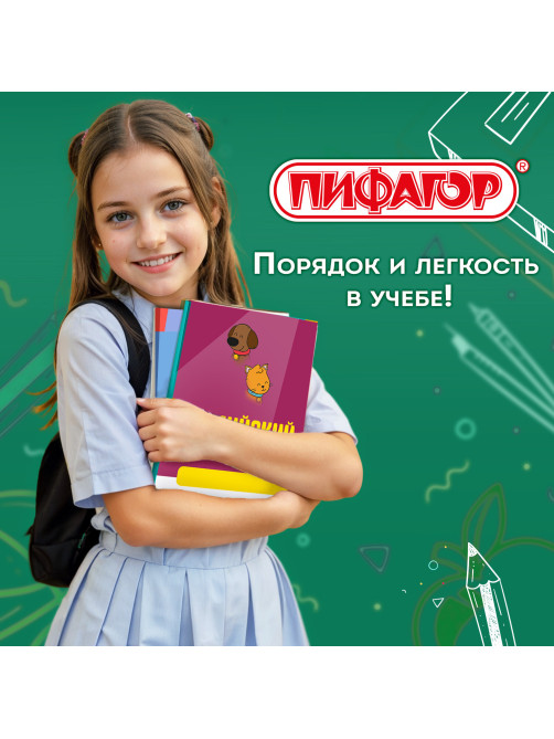 Пленка самоклеящаяся для учебников и книг, 45х30 см, комплект 10 шт., глянцевая, ПИФАГОР, 227202