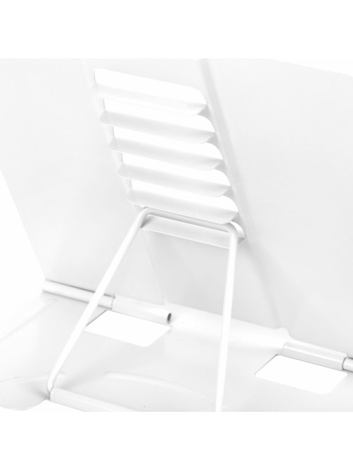 Подставка для книг и учебников большая BRAUBERG, White, регулируемый угол наклона, металлическая, 238056