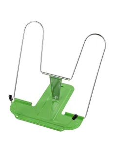 Подставка для книг и учебников BRAUBERG LINE+, металлическая, зеленая, европодвес, 238072