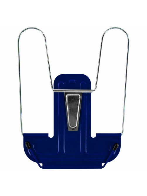 Подставка для книг и учебников BRAUBERG LINE+, металлическая, синяя, европодвес, 238071