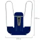 Подставка для книг и учебников BRAUBERG LINE+, металлическая, синяя, европодвес, 238071