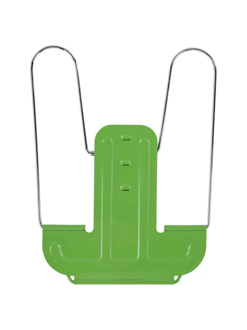 Подставка для книг и учебников BRAUBERG LINE+, металлическая, зеленая, европодвес, 238072