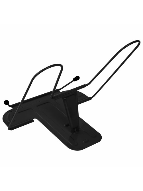 Подставка для книг и учебников BRAUBERG LINE+, металлическая, черная, европодвес, 238214
