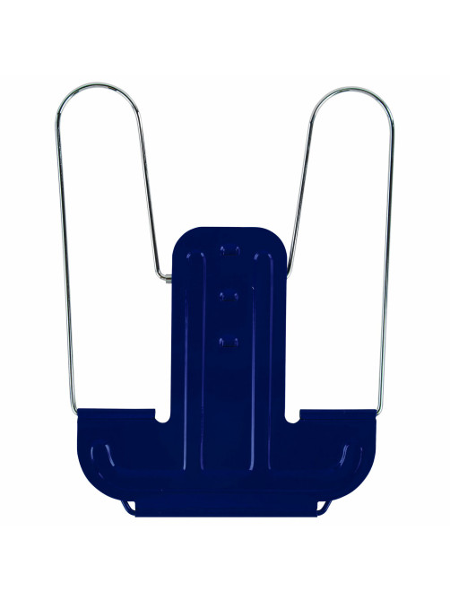 Подставка для книг и учебников BRAUBERG LINE+, металлическая, синяя, европодвес, 238071