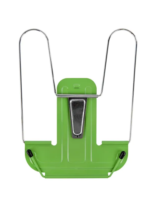 Подставка для книг и учебников BRAUBERG LINE+, металлическая, зеленая, европодвес, 238072