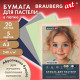 Бумага для пастели АБРАЗИВНАЯ А3 в папке, 20 листов, 5 цветов, 240 г/м2, BRAUBERG ART, 117764