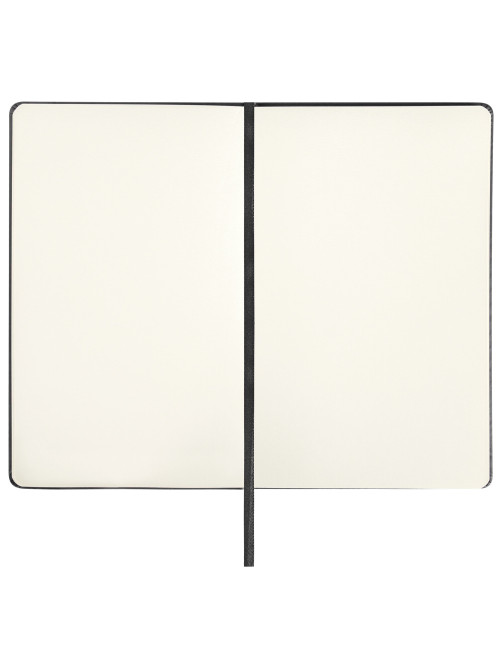 Скетчбук, слоновая кость 140 г/м2 130х210 мм, 80 л., КОЖЗАМ, резинка, BRAUBERG ART CLASSIC, черный, 113194