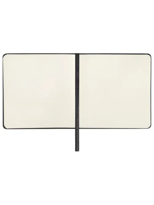 Скетчбук, слоновая кость 140 г/м2 120х120 мм, 80 л., КОЖЗАМ, резинка, BRAUBERG ART CLASSIC, черный, 113191