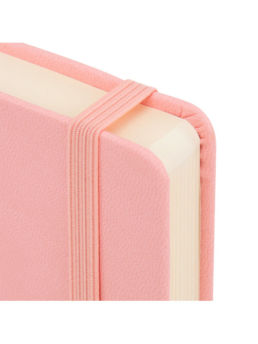 Скетчбук, слоновая кость 140 г/м2 120х120 мм, 80 л., КОЖЗАМ, резинка, BRAUBERG ART CLASSIC, пастель розовый, 116876
